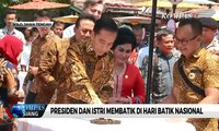 Peringati Hari Batik, Presiden dan Istri Membatik Hingga Sanggar Kamboja Lestarikan Batik Melayu