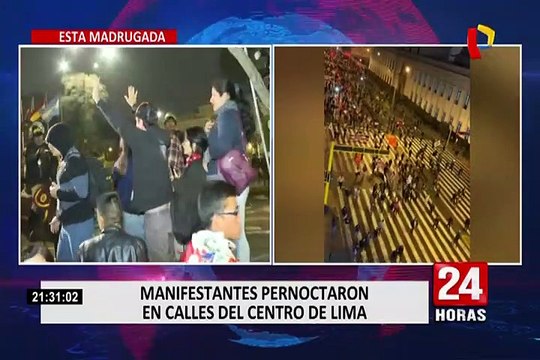 Avenida Abancay, un escenario violento entre fuerzas policiales y una ciudadanía en desvelo