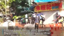 Hong Kong police shoot protester on October 1