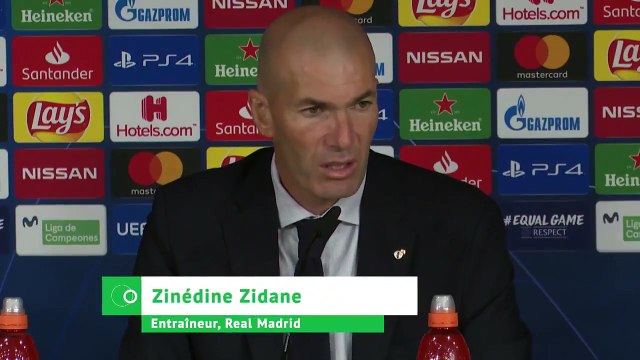 Football - Zinédine Zidane l'entraineur du Real Madrid : Il n'y a plus de petites équipes en Ligue des Champions