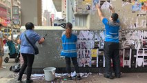 Hong Kong cleans up trail of destruction left from violent protests on China’s National Day