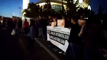 Ölümlü otobüs kazasına protesto: Otobüsler kamulaştırılsın!