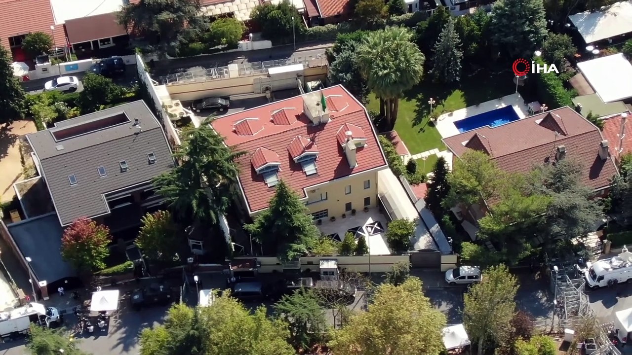 Cemal Kaşıkçı'nın katledildiği Suudi Arabistan Konsolosluğu cinayetin yıl dönümünde havadan görüntülendi