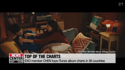 Download Video: EXO member CHEN tops iTunes album charts in 36 countries