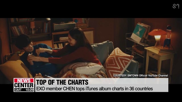 EXO member CHEN tops iTunes album charts in 36 countries