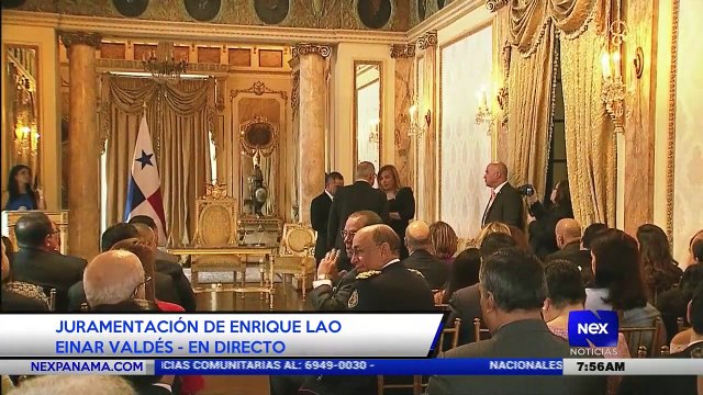 Juramentación de Enrique Lau Cortés desde la presidencia - Nex Noticias