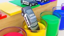 Aprender los Colores con Coches de Policia para niños en español