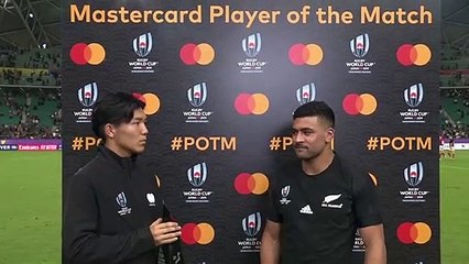 Richie Mo'unga wins Player of the Match against Canada