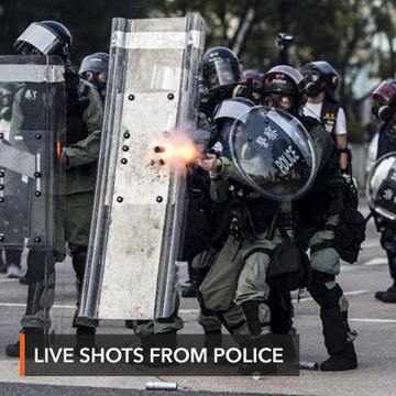 Police shoot Hong Kong protester as China celebrates 70th birthday