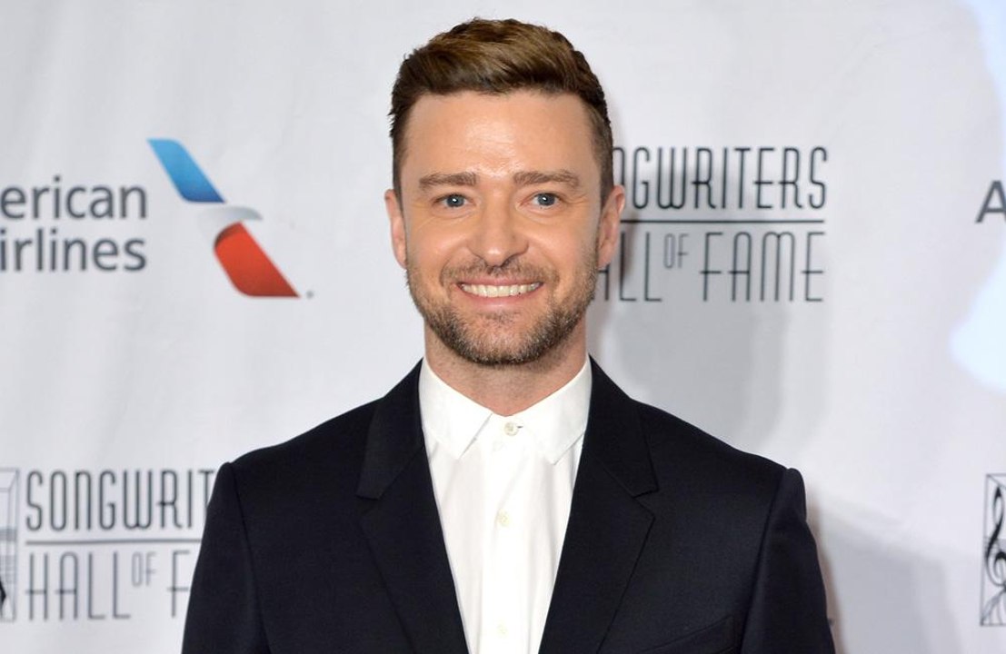 Justin Timberlake tackled by prankster at PFW