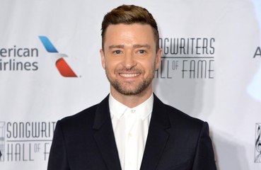 Justin Timberlake tackled by prankster at PFW