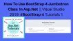 How to use bootstrap 4 jumbotron class in asp.net || visual studio 2019 #bootstrap 4 tutorials 1