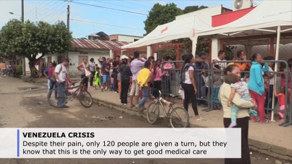 Venezuelans find medical refuge in Colombia