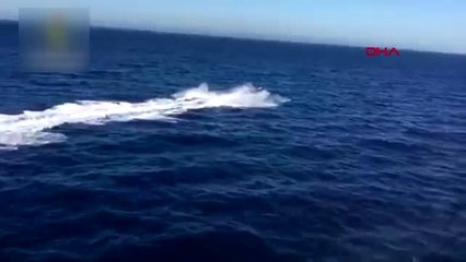 Denize düşen polisleri, kovaladıkları kaçakçılar kurtardı