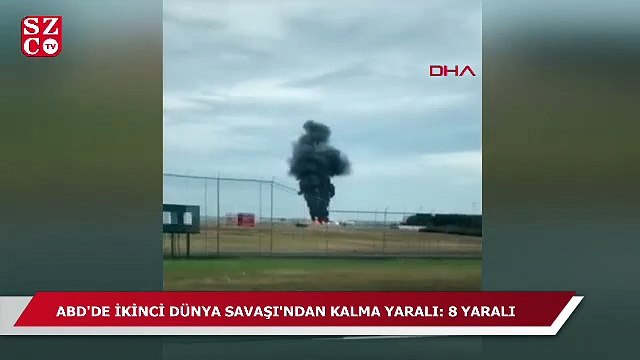 ABD'de İkinci Dünya Savaşı'ndan kalma uçak düştü: 8 yaralı
