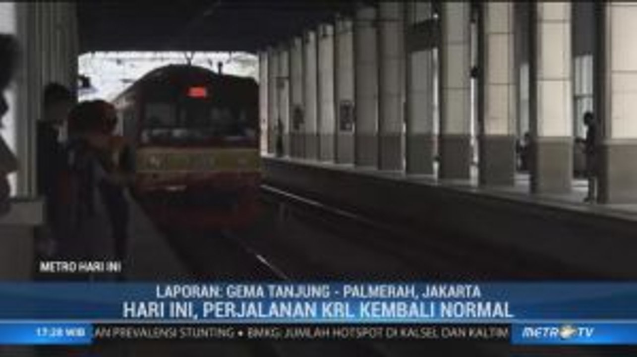 Pascademo, Perjalanan KRL Kembali Normal