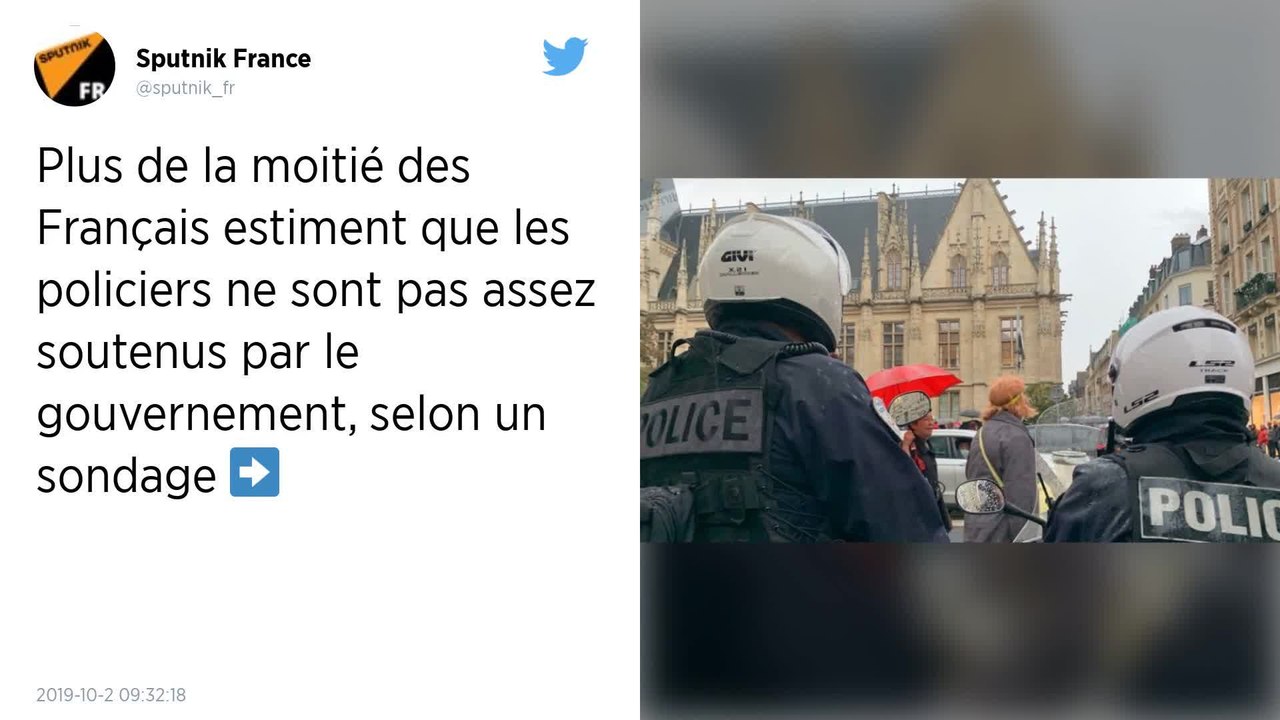 Plus d’un Français sur deux estime que les policiers ne sont pas assez soutenus