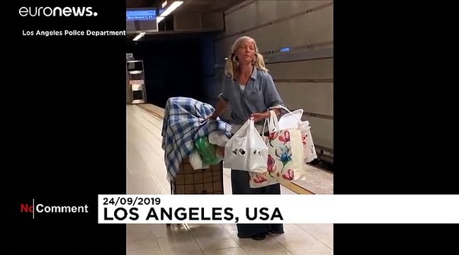 Русское сопрано в метро Лос-Анджелеса