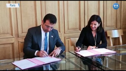 İmamoğlu İstanbul-Paris 'Kardeş Kent' Protokolunu İmzaladı