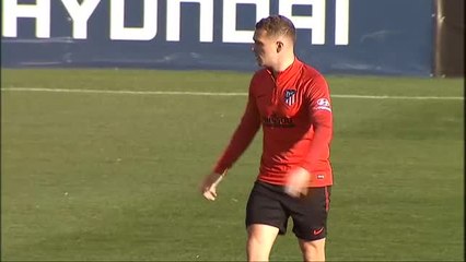 El Atlético de Madrid vuelve a los entrenamientos tras ganar al Lokomotiv de Moscú en Champions