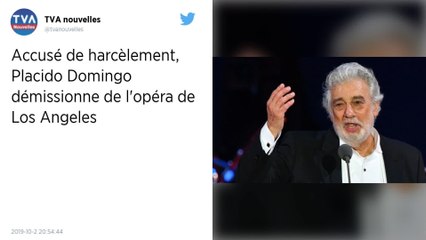 Accusé de harcèlement, Placido Domingo démissionne de l’opéra de Los Angeles