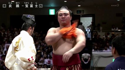 Enho vs Takarafuji - Aki 2019, Makuuchi - Day 12