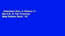 American Gun: A History of the U.S. in Ten Firearms  Best Sellers Rank : #5
