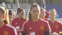 Entrenamiento de la Selección española femenina en A Coruña