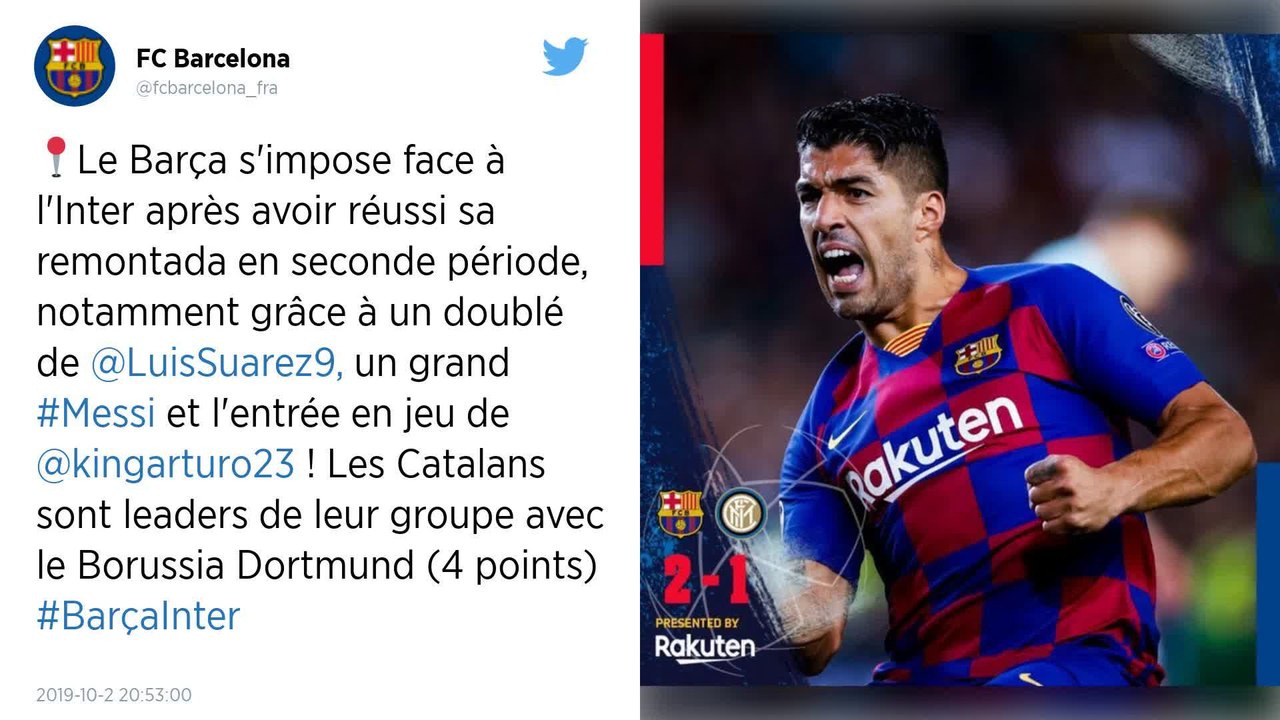 Ligue des champions : Le FC Barcelone renverse l'Inter Milan