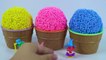 LEARN COLORS Play Massinha de Modelar Foam Ice Cream Cups Kinder Joy Kinder Egg Surprise Toys
