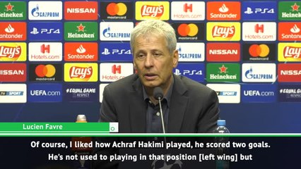 Favre praises two-goal hero Hakimi