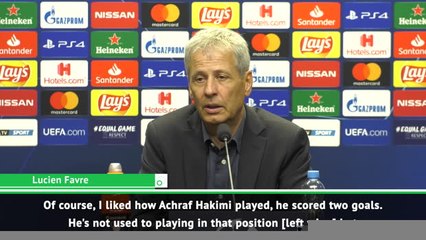 Favre praises two-goal hero Hakimi