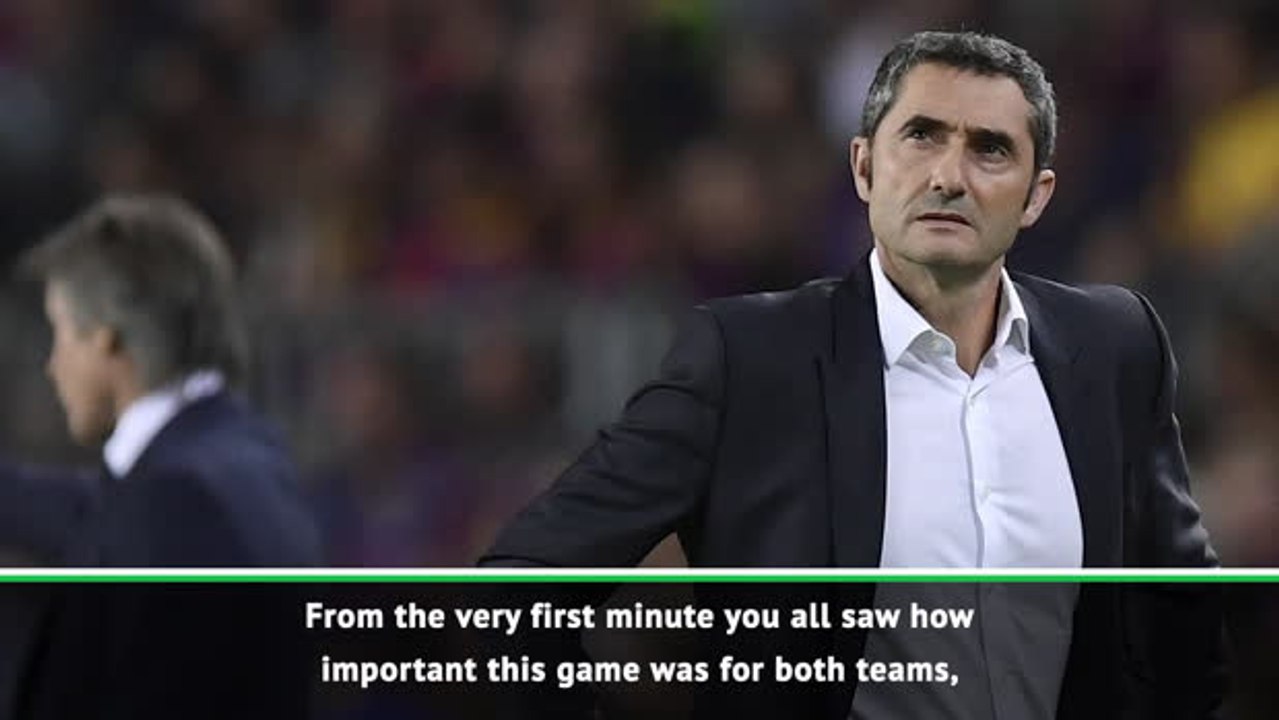 Intensity showed how much game meant - Valverde