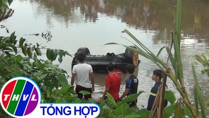 THVL | Trục vớt xe ô tô rớt xuống kênh cùng thi thể 3 nạn nhân