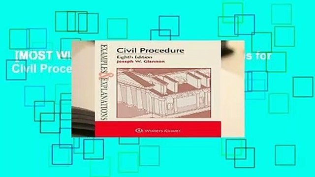 [MOST WISHED] Examples Explanations for Civil Procedure