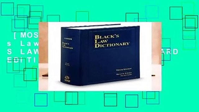 [MOST WISHED]  Black s Law Dictionary (BLACK S LAW DICTIONARY (STANDARD EDITION))