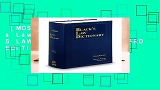 [MOST WISHED]  Black s Law Dictionary (BLACK S LAW DICTIONARY (STANDARD EDITION))