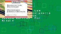 Merl Bilingual Law Dictionary - Diccionario Juridico Bilingue: Second Edition  For Kindle