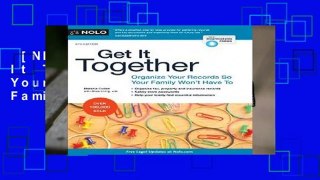 [NEW RELEASES]  Get It Together: Organize Your Records So Your Family Won t Have to