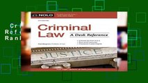 Criminal Law: A Desk Reference  Best Sellers Rank : #3
