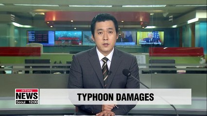 Typhoon Mitag slams into S. Korea, leaving 5 dead