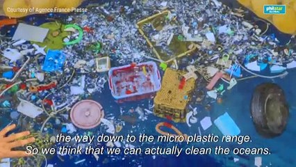 'Ocean Cleanup' ship sweeps first Pacific plastic