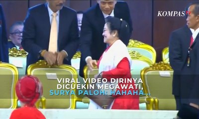 Viral Video Dirinya Dicuekin Megawati, Surya Paloh: Hahaha...
