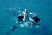 Çeşme'de Hacı Bektaş Veli ve Pir Sultan Abdal heykelleri denize batırıldı