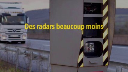 Des radars beaucoup moins rentables que prévu par le gouvernement