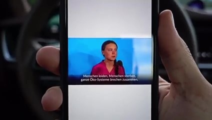 Un automobiliste a un message à faire passer pour Greta Thunberg