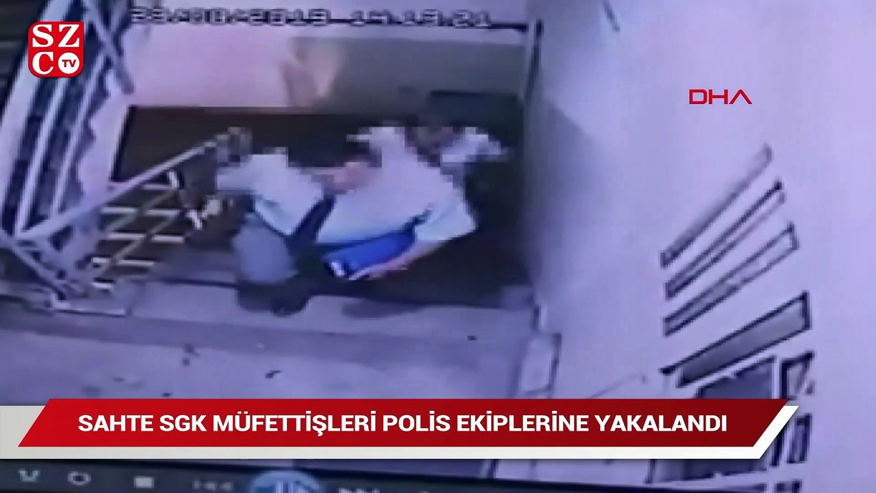 Sahte SGK müfettişleri polis ekiplerine yakalandı