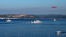 Çanakkale tatbikat için gelen nato gemileri, çanakkale boğazı'nı hareketlendirdi