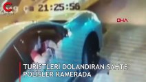 Kadıköy'de turistleri dolandıran sahte polisler kamerada 