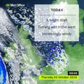 Met Office weather forecast for Thursday October 3, 2019